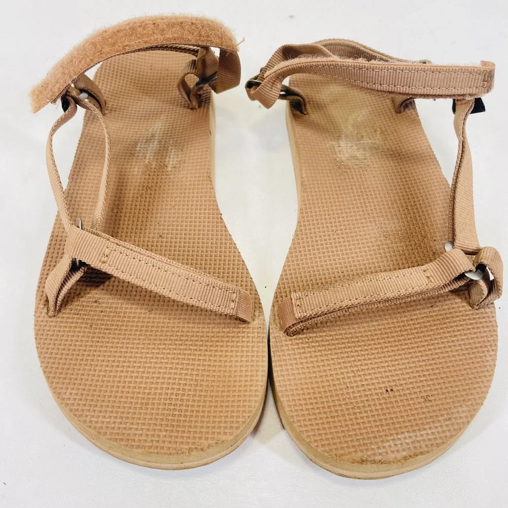 Teva Original Universal Sandals Womens 7 Sesame Tan Strappy Hiking 1003987